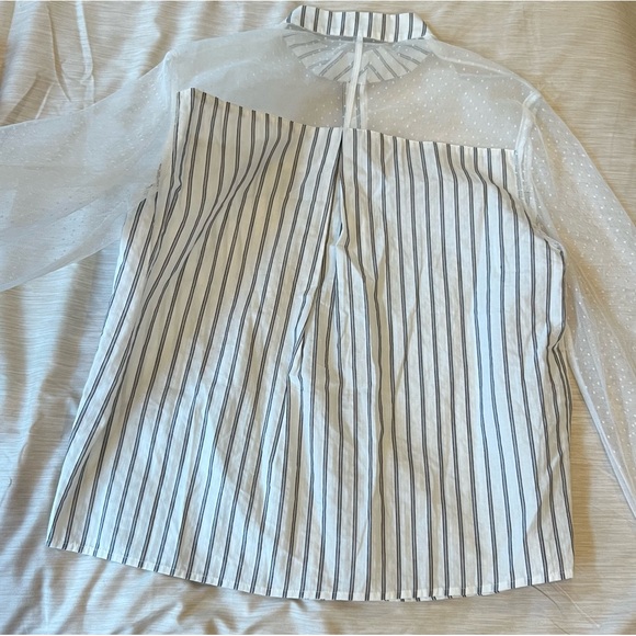 Anthropologie FrenchMauve Striped Buttondown, NEW - Picture 6 of 15